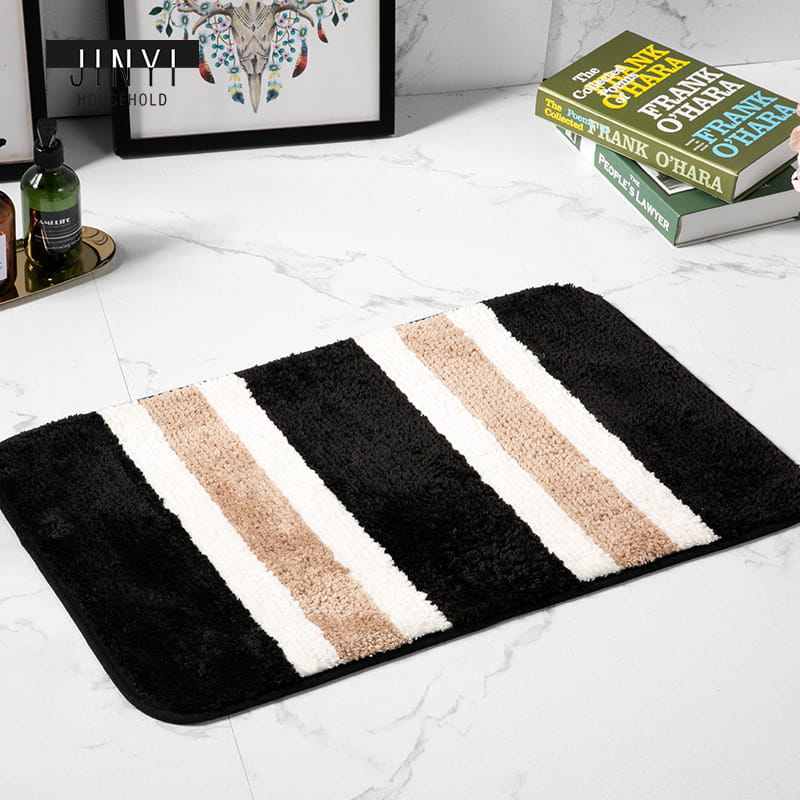Simplicity Stripe Super Fiber Bath Mat