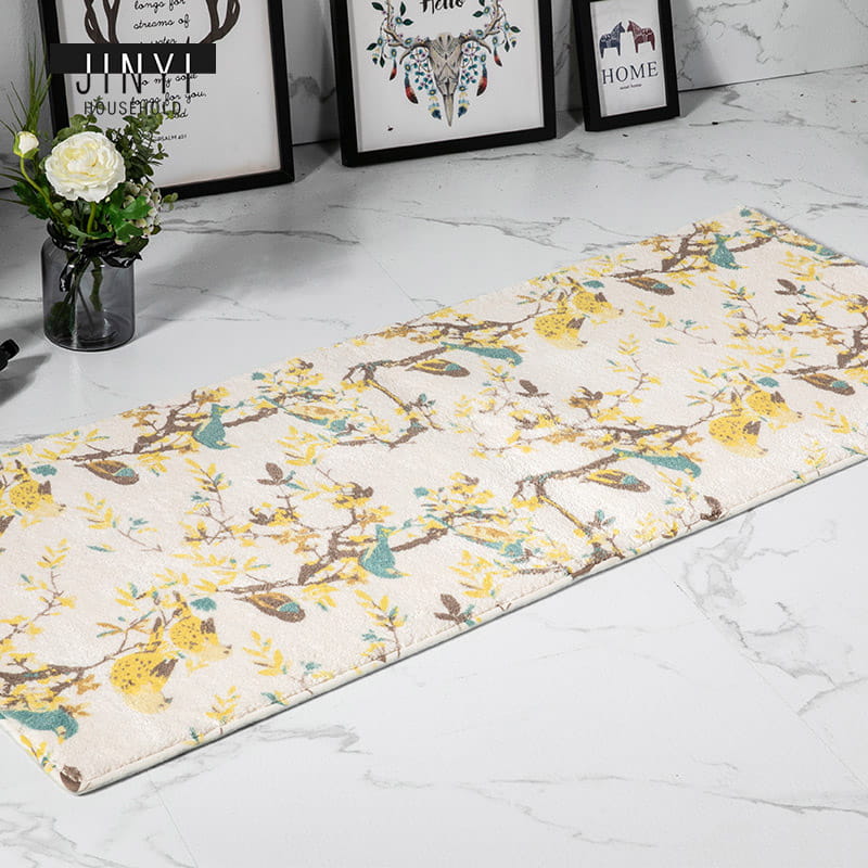 Non-Slip Bird Simplicity Rubber Kitchen Mat