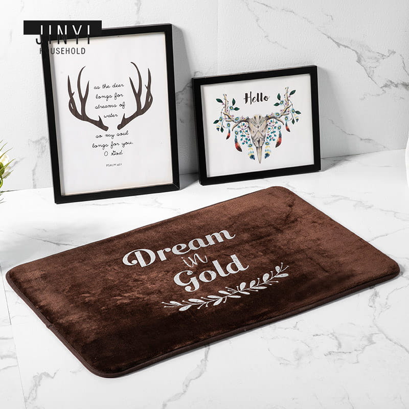 Fashion Word Memory cotton Bath Mat