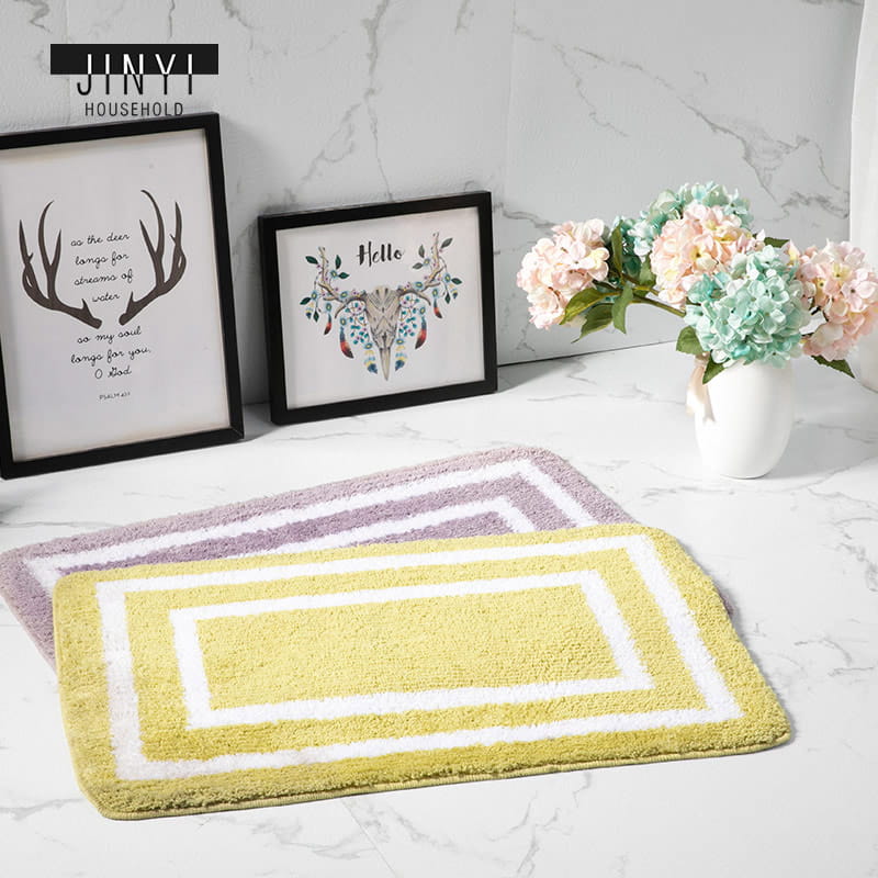 JD611 High quality Jacquard Weave Microfiber Bath Mat
