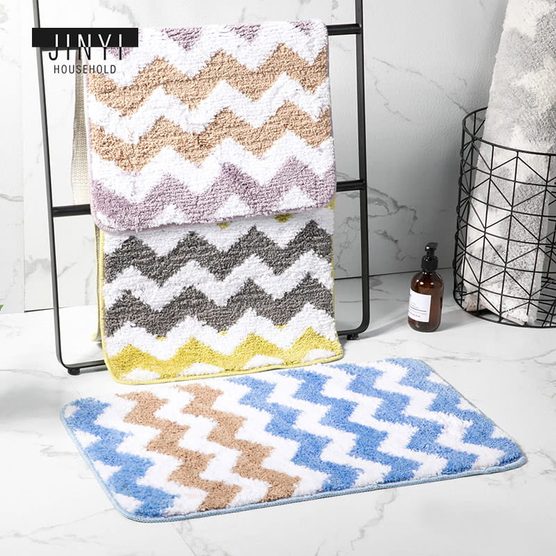 JD613 Right AngleWave Microfiber Bath Mat