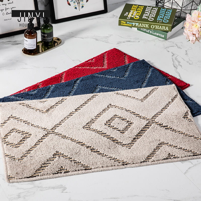 JY3322 High Quality Square Diamond Bathroom PP Mat