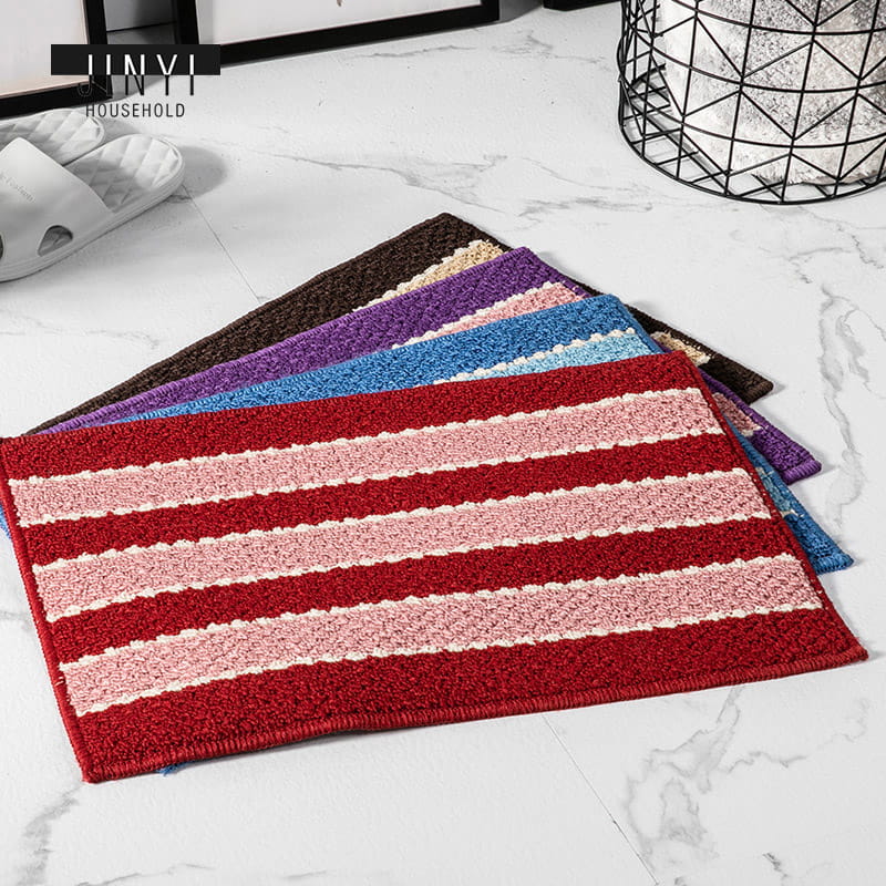 JY592 China Stripe Patchwork Bathroom PP Mat