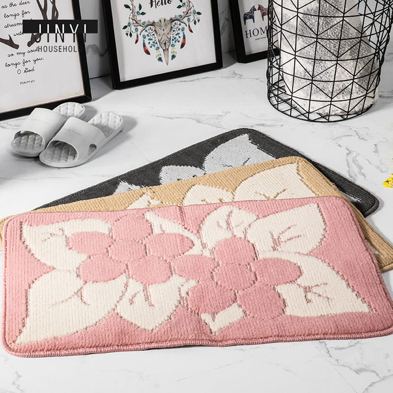 JY709 Big Flower High Quality Bathroom PP Mat