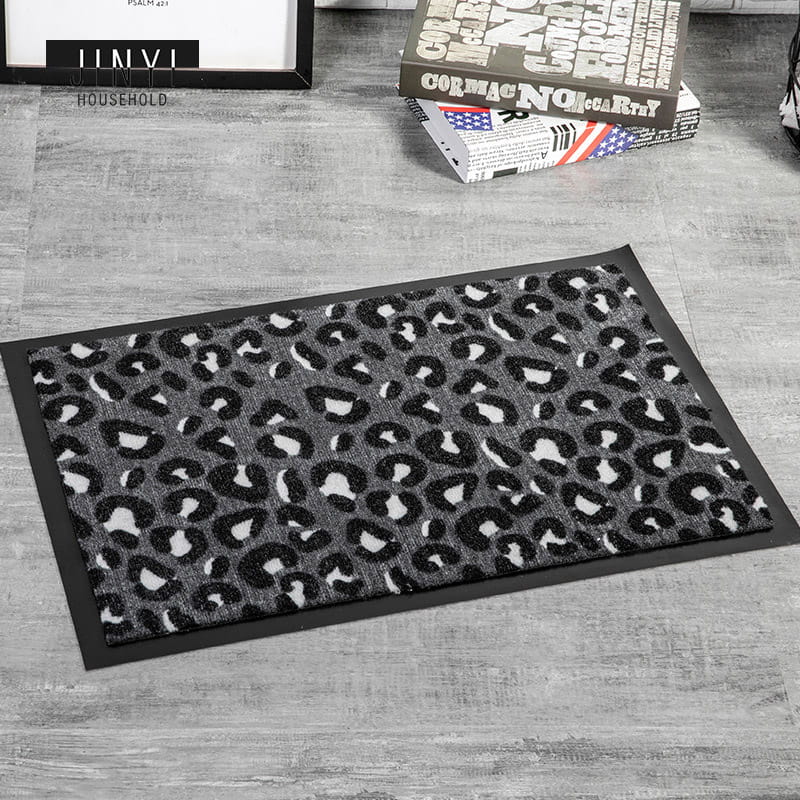 Factory Outlet Leopard Print Home Welcome Logo PVC Door Mat