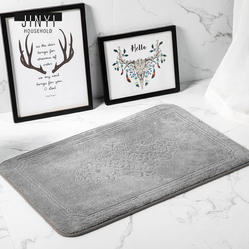 Made In China Emboss Memory cotton Bath Mat