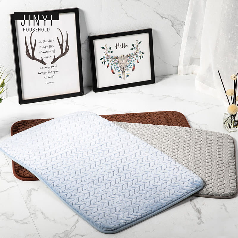 MF503 Grain Memory Foam Bath Mat