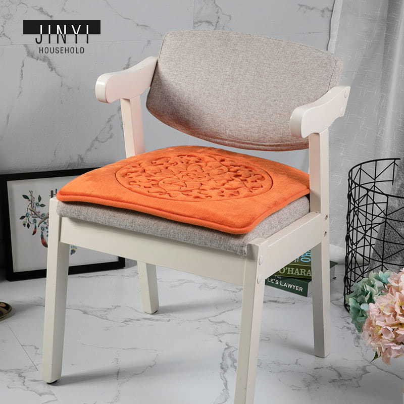 Beautiful Flower Flannel Chair Pad