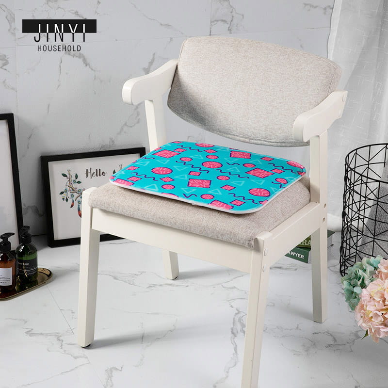 Comfortable and Elastic Printing Cartoon Chair Pad
