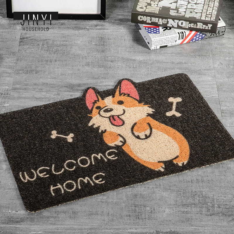 High Quality Factory Outlet Cut Cartoon Dog Cat PET PVC Door Mat