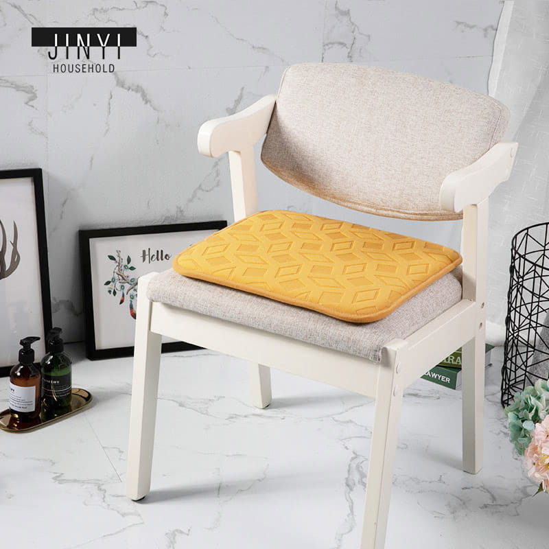 Soft Thin Geometry Chair Pad